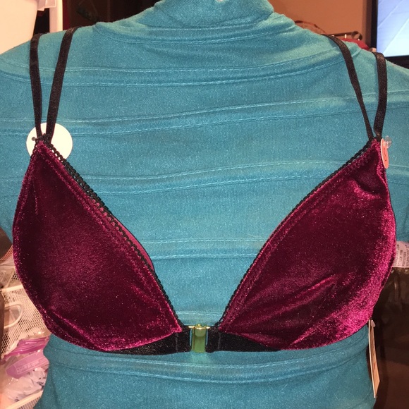 Sexy velvet bra/bralette set 💖the color so soft - Picture 4 of 7